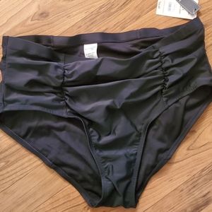 High waisted swim bottoms 1X